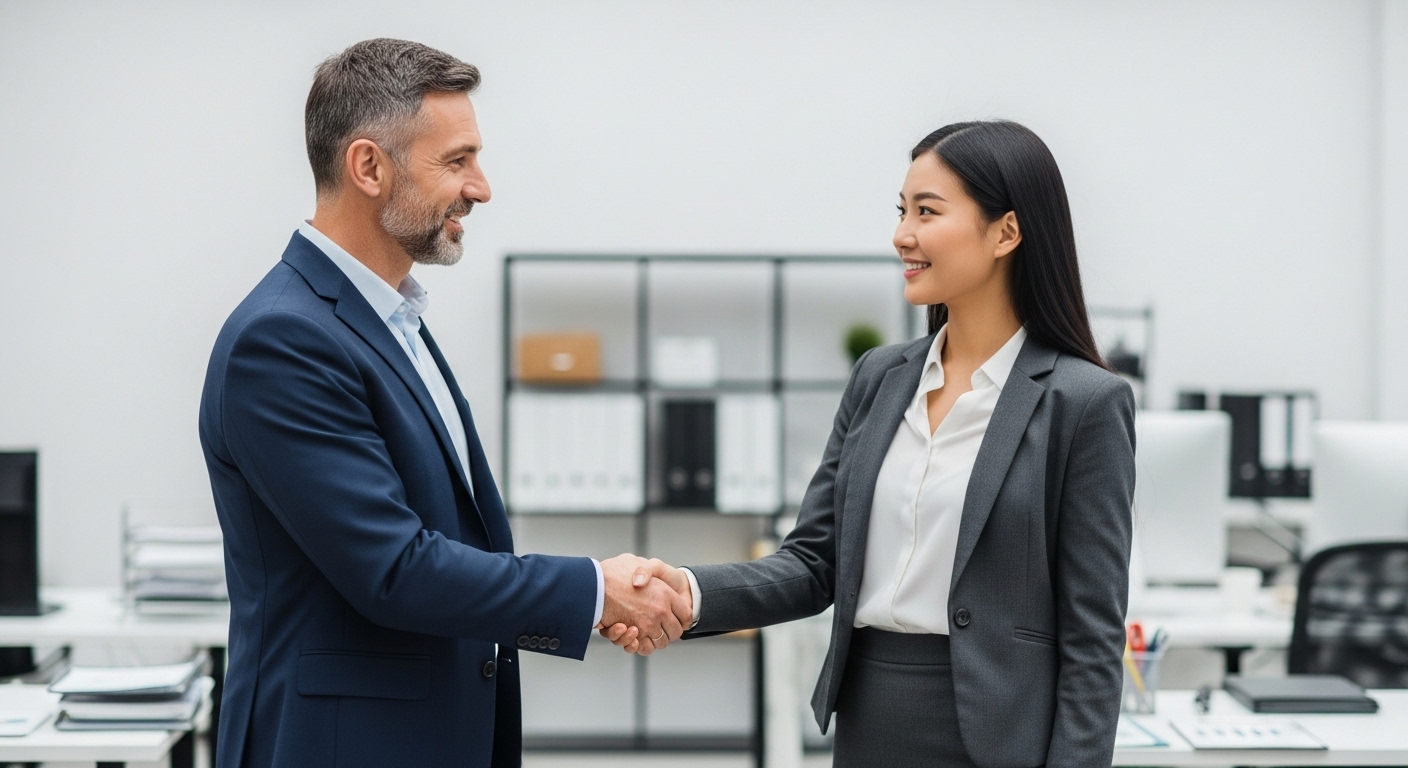 Business handshake